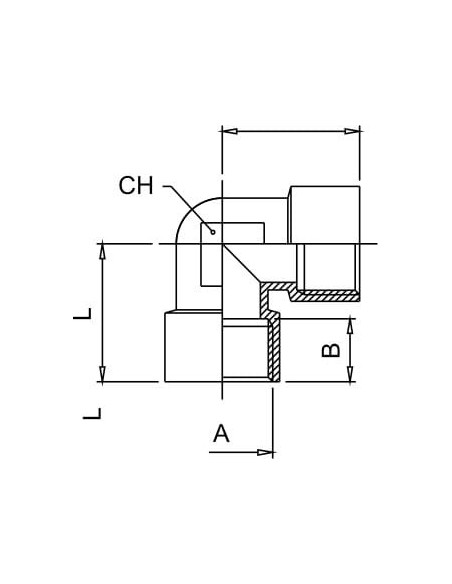 Kolanko gwintowane G 3/8 GW, mosiądz niklowany | Hydraulika | Eshop Dopak | Wszystko dla Przemysłu