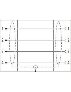 PANEL ZASILAJĄCY M12 PRZELOTOWY 4-biegunowy KOD L 7000-P4915-0000000 | Przewody i Złącza | Eshop Dopak | Wszystko dla Przemysłu 2