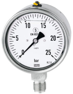Manometr glicerynowy G1/2R, 100mm, 0-4bar, ES | Przyrządy Pomiarowe | Eshop Dopak | Wszystko dla Przemysłu