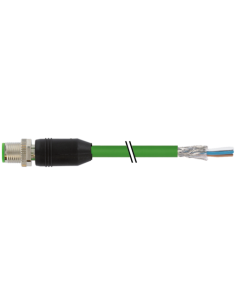 Konektor M12 męski, prosty, d-cod. z wolnym przewodem kablowym, Ethernet 7000-14541-7962500 | Przewody i Złącza | Eshop Dopak | 