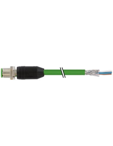 M12 męski, 0°, ekranowany, d-cod., z kablami, Ethernet 7000-14541-7964000 | Przewody i Złącza | Eshop Dopak | Wszystko dla Przem