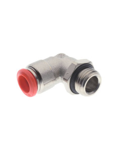 Złączka pneumatyczna wtykowa kątowa obrotowa do węża fi 8 mm, G 1/8 GZ, mosiądz niklowany | Pneumatyka | Eshop Dopak | Wszystko 