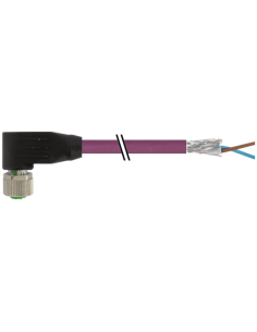 Konektor M12 żeński, kątowy, b-cod. z wyłącznikiem kablowym 7000-14071-8400500 | Przewody i Złącza | Eshop Dopak | Wszystko dla 