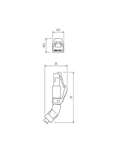 RJ45, 45° w górę, ekranowany z kablami, Ethernet 7000-74121-7920030 | Przewody i Złącza | Eshop Dopak | Wszystko dla Przemysłu