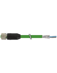Konektor M12 żenski, prosty z półki kablowej, d-cod.,Ethernet 7000-14641-7960500 | Przewody i Złącza | Eshop Dopak | Wszystko dl