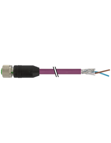 Konektor M12 żeński, prosty z wolnym kablem 7000-14061-8400200 | Przewody i Złącza | Eshop Dopak | Wszystko dla Przemysłu