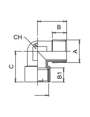 Kolanko gwintowane G 3/4 GW/GZ, mosiądz niklowany | Hydraulika | Eshop Dopak | Wszystko dla Przemysłu