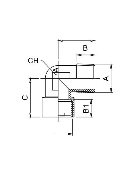 Kolanko gwintowane G 3/8 GW/GZ, mosiądz niklowany | Hydraulika | Eshop Dopak | Wszystko dla Przemysłu