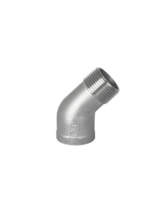Kolanko gwintowane nierdzewne 45 stopni G 1/4 GW/GZ, stal 316 | Hydraulika | Eshop Dopak | Wszystko dla Przemysłu