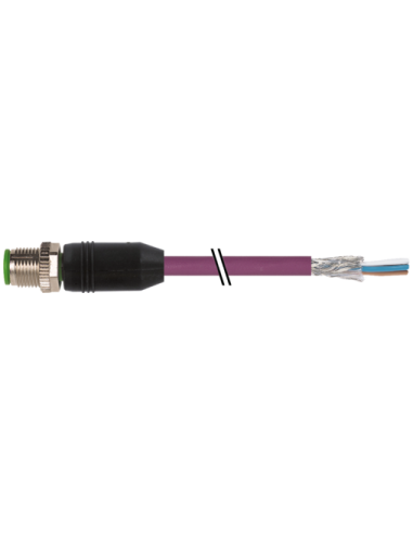 Konektor M12 męski, prosty z wolnym kablem, DeviceNet 7000-13105-8030350 | Przewody i Złącza | Eshop Dopak | Wszystko dla Przemy