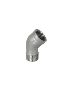 Kolanko gwintowane nierdzewne 45 stopni G 2 GW/GZ, stal 316 | Hydraulika | Eshop Dopak | Wszystko dla Przemysłu 2