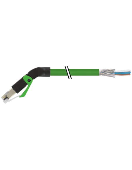 RJ45, 45° z dołem, ekranowany z kablami, Ethernet 7000-74141-7960060 | Przewody i Złącza | Eshop Dopak | Wszystko dla Przemysłu