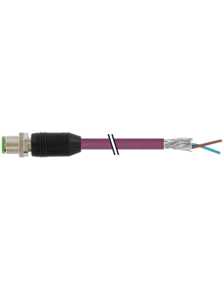 Konektor M12 męski, prosty, z wolnym kablem kablowym, Profibus 7000-14051-8411000 | Przewody i Złącza | Eshop Dopak | Wszystko d