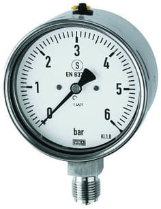 Wakuometr ze stali CrNi G1/4R, 63mm, -1/0bar, ES | Przyrządy Pomiarowe | Eshop Dopak | Wszystko dla Przemysłu