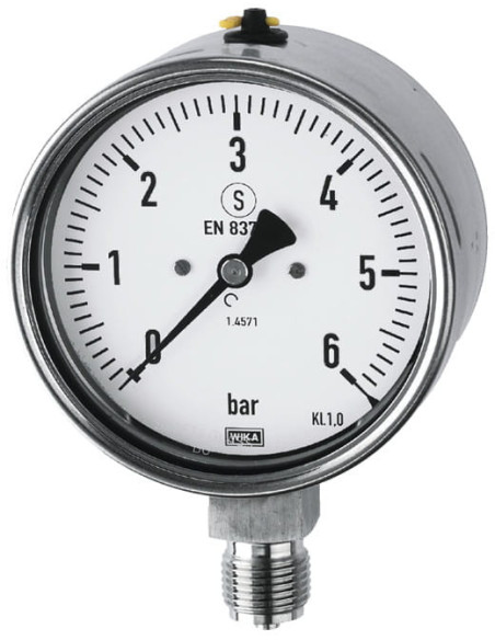 Manometr ze stali CrNi G1/4R, 63mm, 0-25bar, ES | Przyrządy Pomiarowe | Eshop Dopak | Wszystko dla Przemysłu