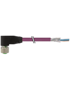 Konektor M12 męski, kątowy, b-cod na kabel wolny, Interbus 7000-14271-7990060 | Przewody i Złącza | Eshop Dopak | Wszystko dla P