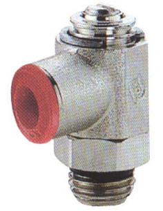 Zawór dławiąco-zwrotny wtykowy do zaworów M5 GZ do węża fi 3 mm, mosiądz niklowany | Hydraulika | Eshop Dopak | Wszystko dla Prz