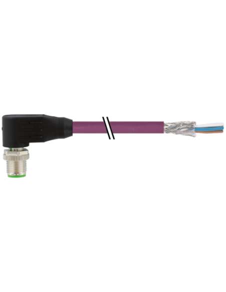 Złącze męskie M12 90° ekranowane B-cod. z kablem, Interbus 7000-14251-7990070 | Przewody i Złącza | Eshop Dopak | Wszystko dla P