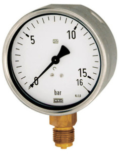 Manometr przemysłowy radialny 0-160 bar, G 1/2, 100 mm, obudowa CrNi | Przyrządy Pomiarowe | Eshop Dopak | Wszystko dla Przemysł