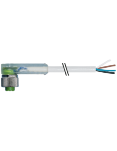 Konektor M12 żeński, kątowy, do LED dla wolnego kabla 7000-12421-2340500 | Przewody i Złącza | Eshop Dopak | Wszystko dla Przemy