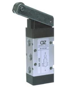 Zawór rozdzielający mechaniczny 5/2 G 1/8 monostabilny z rolką, AZ Pneumatica | Pneumatyka | Eshop Dopak | Wszystko dla Przemysł