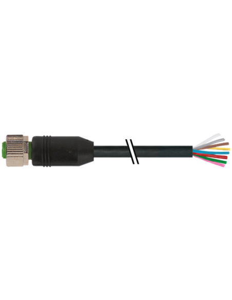 Konektor M12 jest podłączony do kabla pod numerem 7000-17041-7222000 | Przewody i Złącza | Eshop Dopak | Wszystko dla Przemysłu