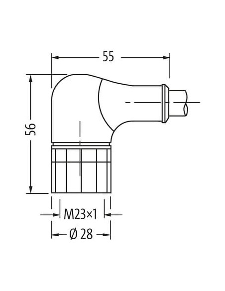 Konektor M23 żeński, kątowy, 19-polowy, do wolnych kabli 7000-23351-3981000 | Przewody i Złącza | Eshop Dopak | Wszystko dla Prz