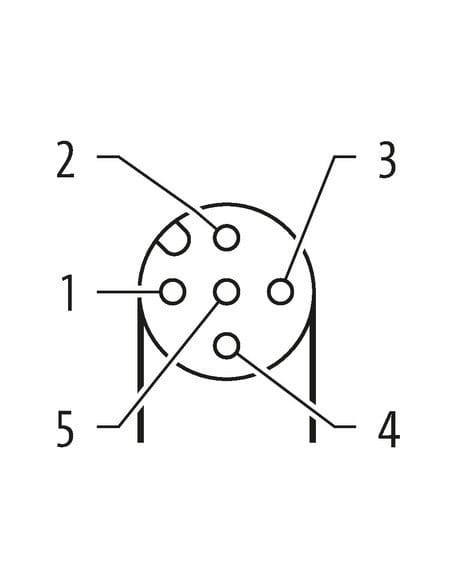 Konektor M12 żeński, katowy z wolnymi kablami 7000-12361-6150300 | Przewody i Złącza | Eshop Dopak | Wszystko dla Przemysłu