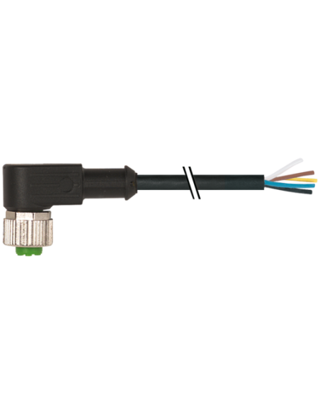 Konektor M12 żeński, katowy z wolnymi kablami 7000-12361-6350200 | Przewody i Złącza | Eshop Dopak | Wszystko dla Przemysłu