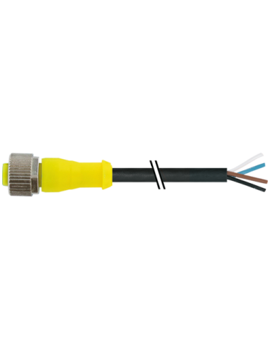 M12 żeńskie 0° do przewodu AIDA 7357-12221-6541000 | Przewody i Złącza | Eshop Dopak | Wszystko dla Przemysłu