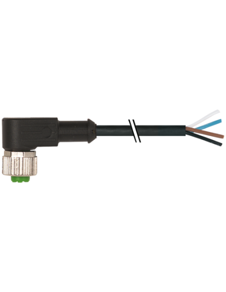 Konektor M12 żeński, katowy z wolnymi kablami 7356-12341-6340500 | Przewody i Złącza | Eshop Dopak | Wszystko dla Przemysłu