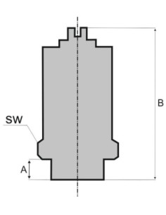 Tłumik hałasu pneumatyczny z regulacją G 1/8 GZ, mosiądz ze spiekiem brązu 2