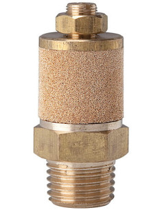 Tłumik hałasu pneumatyczny z regulacją G 3/8 GZ, mosiądz ze spiekiem brązu