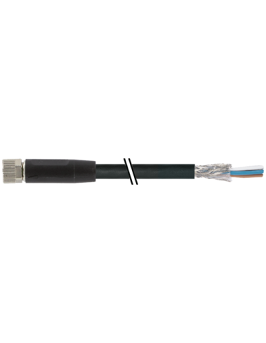 Konektor M8 żeński, 0° do wolnego kabla 7000-08761-6411000 | Przewody i Złącza | Eshop Dopak | Wszystko dla Przemysłu