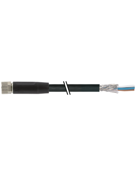 Konektor M8 żeński, 0° do wolnego kabla 7000-08761-6411000 | Przewody i Złącza | Eshop Dopak | Wszystko dla Przemysłu