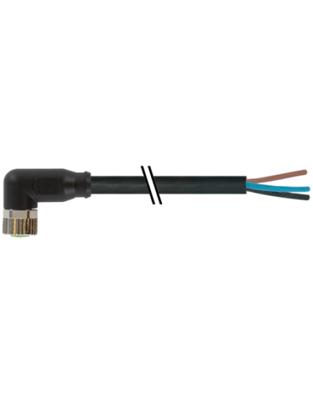 M8 żeński 90° do kabla 7000-08081-6300050 | Przewody i Złącza | Eshop Dopak | Wszystko dla Przemysłu