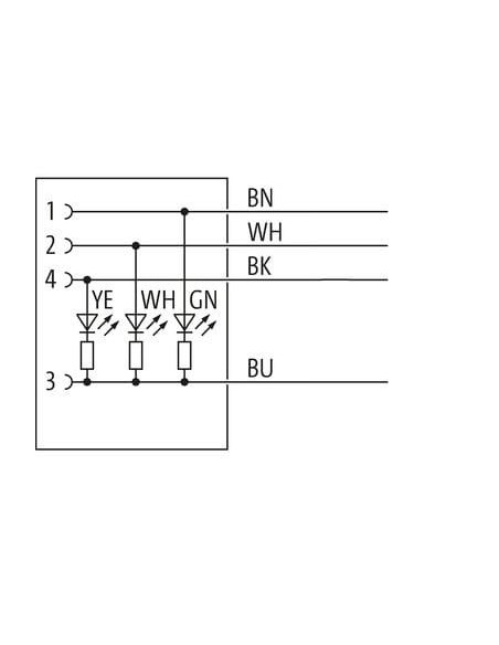 M12 żeńskie 90° na kabel LED 7356-12421-6341000 | Przewody i Złącza | Eshop Dopak | Wszystko dla Przemysłu