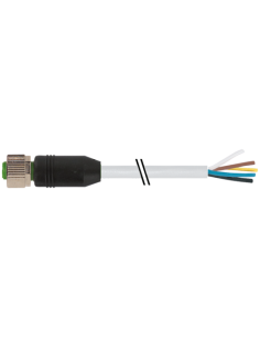 Konektor M12 żeński, prosty z wolnym kablem 7999-12241-4370500 | Przewody i Złącza | Eshop Dopak | Wszystko dla Przemysłu