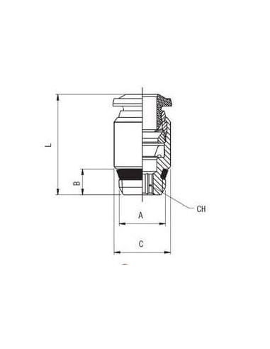 Złączka wtykowa prosta G1/4z do węża 6 | Pneumatyka | Eshop Dopak | Wszystko dla Przemysłu