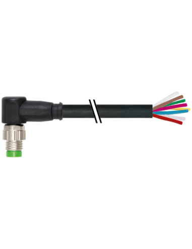 Złącze M8 męskie 90° do kabla drewnianego 7000-08931-6960150 | Przewody i Złącza | Eshop Dopak | Wszystko dla Przemysłu