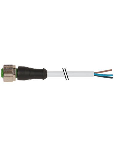 Konektor M12 żeński, prosty z wolnym kablem 7000-12181-2330500 | Przewody i Złącza | Eshop Dopak | Wszystko dla Przemysłu