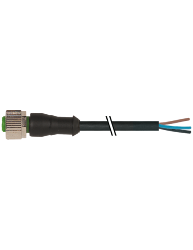 Konektor M12 żeński, prosty z wolnym kablem 7000-12181-6130200 | Przewody i Złącza | Eshop Dopak | Wszystko dla Przemysłu