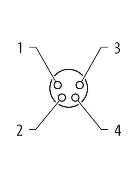 Konektor M8 żeński, prosty z wolnym kablem 7000-08061-2111500 | Przewody i Złącza | Eshop Dopak | Wszystko dla Przemysłu