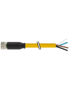 Konektor M8 żeński, prosty z wolnym kablem 7000-08061-0510500 | Przewody i Złącza | Eshop Dopak | Wszystko dla Przemysłu
