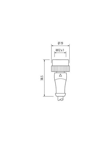 MQ12 żeński 0° do kabla 7050-12241-7320100 | Przewody i Złącza | Eshop Dopak | Wszystko dla Przemysłu