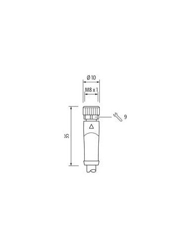 Konektor M8 żeński, prosty z wolnym kablem 7000-08741-2401000 | Przewody i Złącza | Eshop Dopak | Wszystko dla Przemysłu