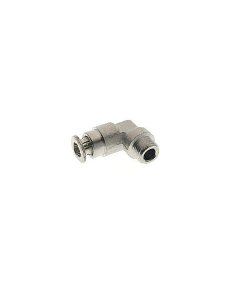 Złączka do centralnego smarowania wtykowa kątowa do węża fi 6 mm, M6x0,75 GZ, mosiądz niklowany | Pneumatyka | Eshop Dopak | Wsz