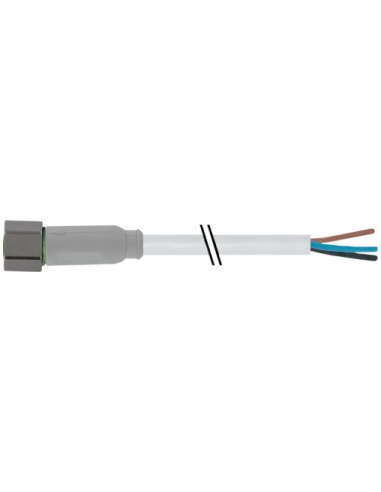 Konektor M8 żeński, prosty z wolnym kablem 7014-08041-2100500 | Przewody i Złącza | Eshop Dopak | Wszystko dla Przemysłu