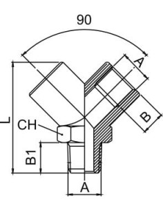 Trójnik gwintowany typu Y WZW, rozgałęźnik gwintowany 2 x G 1/2 GW - G 1/2 GZ | Hydraulika | Eshop Dopak | Wszystko dla Przemysł 2