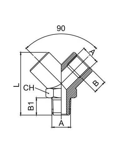 Trójnik gwintowany typu Y WZW, rozgałęźnik gwintowany 2 x G 1/8 GW - G 1/8 GZ | Hydraulika | Eshop Dopak | Wszystko dla Przemysł